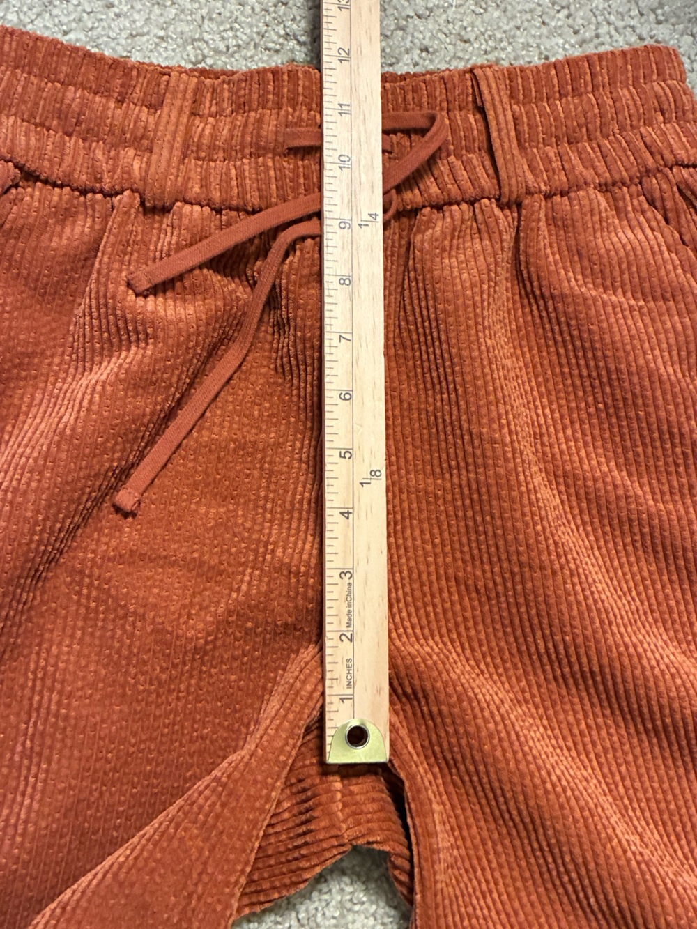 BDG Corduroy Drawstring Pants in Burnt Orange Size Small - Picture 9 of 10